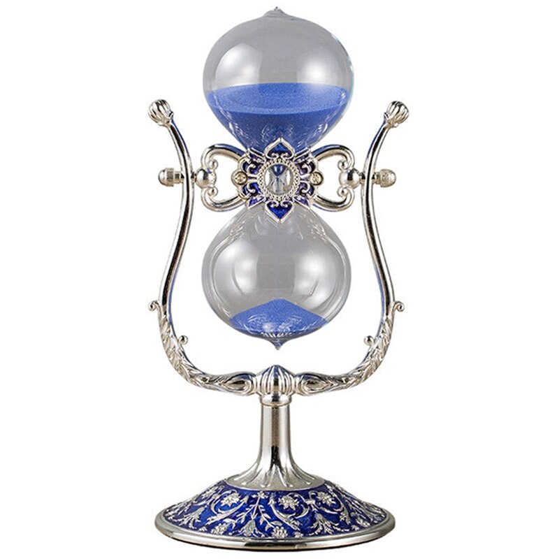 Hourglass 15 Minutes Timer Hourglass, Hourglass Kitchen Timer, Children's Home Desk Decoration Christmas Birthday: Royal Blue
