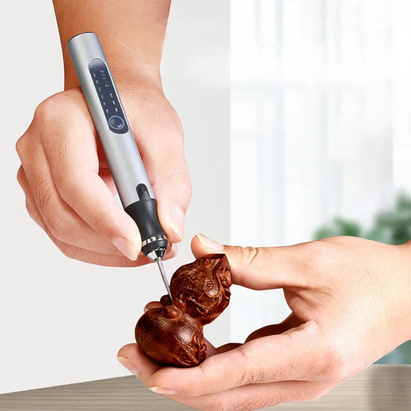 Penna per incisione elettrica, macchina per incidere senza fili ricaricabile tramite USB, incisore rotativo fai-da-te per gioielli, legno, vetro, pietra, intaglio