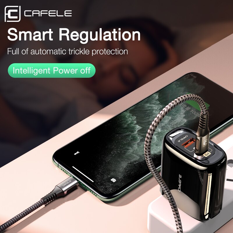 Cafele 18W Pd Kabel Usb Type C Naar Voor Lightning Fast Charger Voor Iphone 11 Pro Usb C Type kabel Voor Huawei Samsung Data Sync