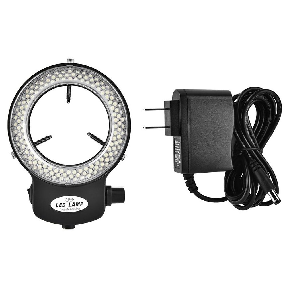 Anillo de luz LED 100V 240V círculo práctico proyector de cámara brillo ajustable lámpara portátil para estéreo microscopio sombra gratis