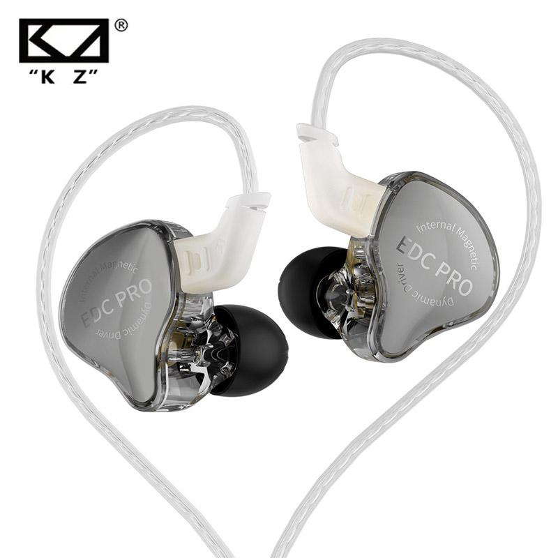 KZ EDC PRO HIFI Best In-ear Wired Earphone Large Dynamic Drivers Monitor Headphone with Detachable Audio Cable