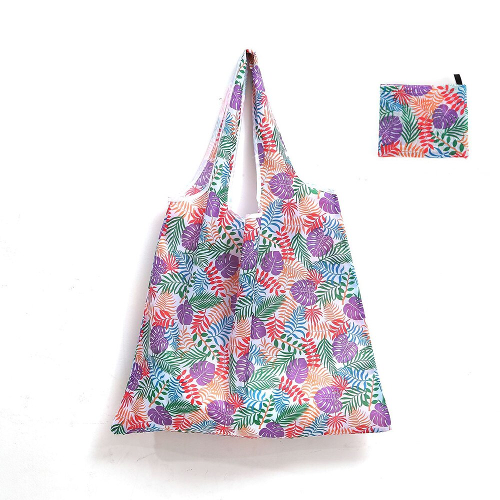Reusable Eco-Friendly Grocery Foldable Shopping Bags Women Large Size Premium Slight Duty Folding Tote Bag With Handle: R