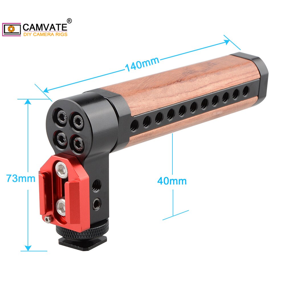 CAMVATE szczyt uchwyt robić sera drewniany uchwyt z uchwytem robić butów C1719 akcesoria fotograficzne robić aparatu
