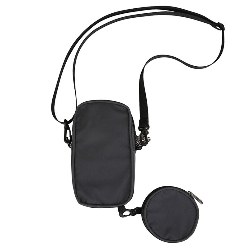 Coole reflecterende schoudertas mobiele telefoon tas mannen en vrouwen draagbare messenger mini kleine borsttas waterdichte sportkleding: Reflecterend donkergrijs