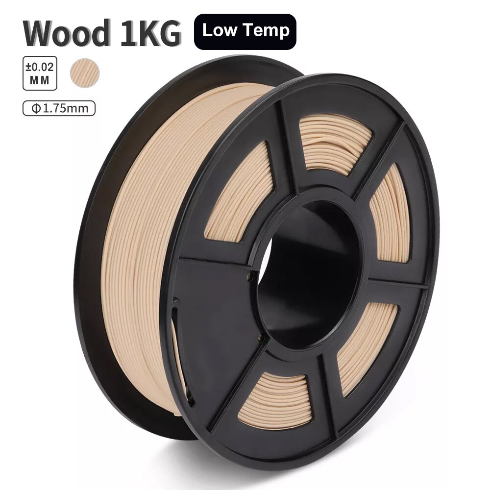 Houtvezel 3D Printer Filament 1Kg Met Spool 1.75Mm 100% Hout Effect Beter Voor Handwerk Diy afdrukken Materiaal