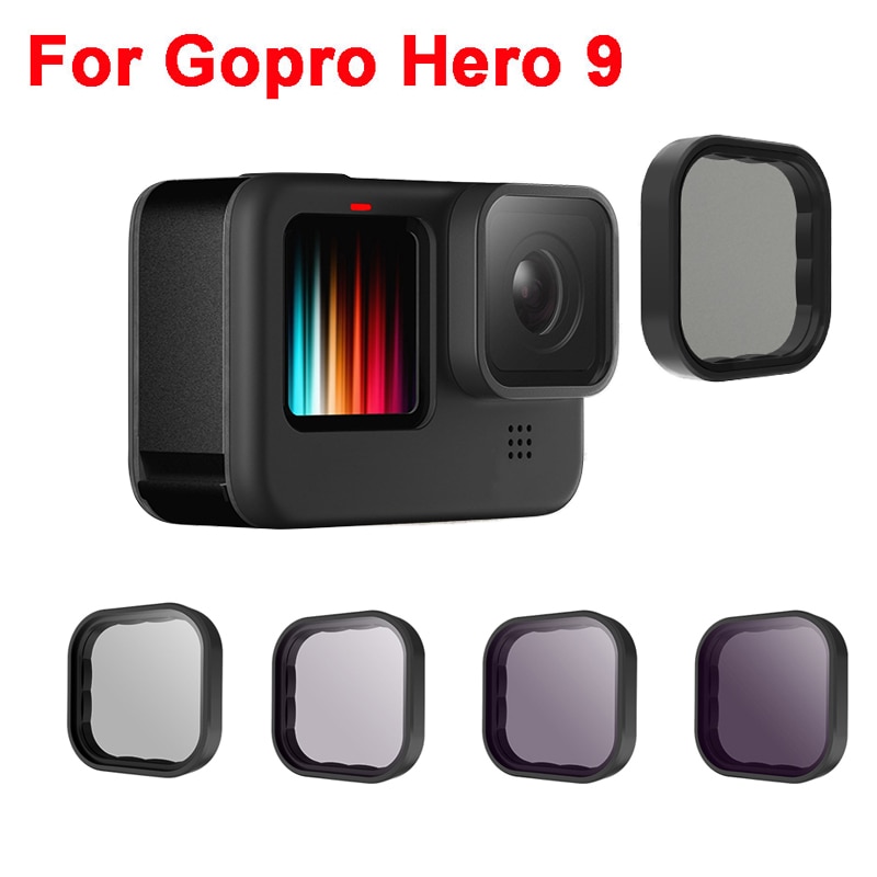 Voor Gopro Hero 9 Zwart Camera Filters Set Cpl ND8 ND16 ND32 Lens Filter Voor Gopro Hero 9 Action Camera accessoires