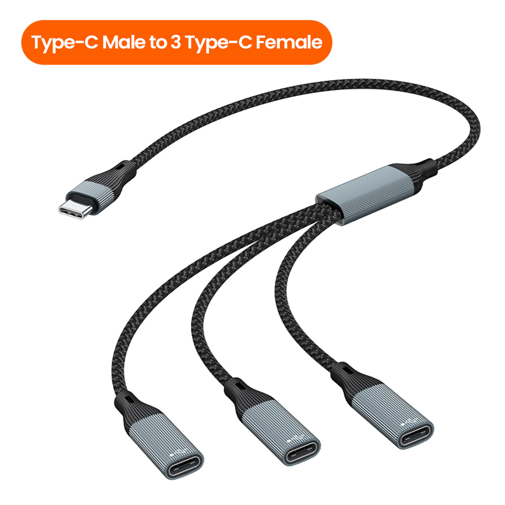 USB Type C HUB Meerdere splitteradapter OTG-gegevensoverdracht 3/2 poort USB Power Oplaadhub Kabelconnectoradapter: green
