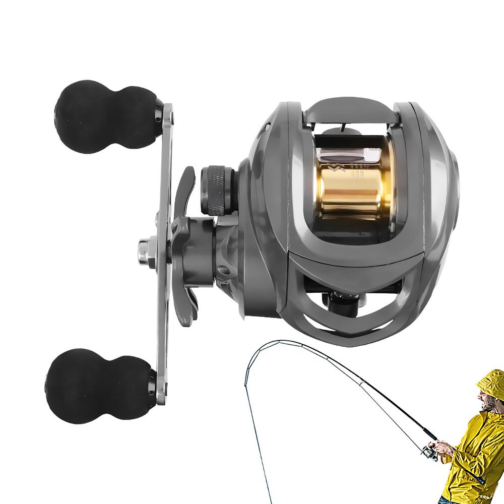 Fishing Pole Combo Fishing Rod Reel Combos Lures Set Spin Reels Smooth Fishing Reel Bait Cast Reel Combo Carbon Fiber For: Red