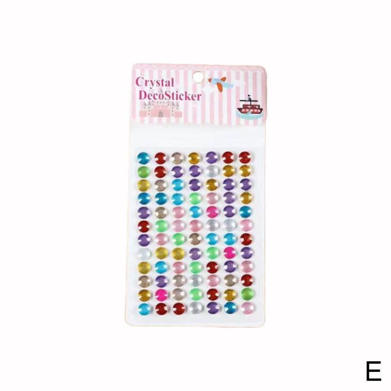 Pegatinas de diamantes de imitación 3D DIY para niños, decoraciones tridimensionales de coche de cristal acrílico, pegatinas de ordenador para Álbum de niños U2I3: E