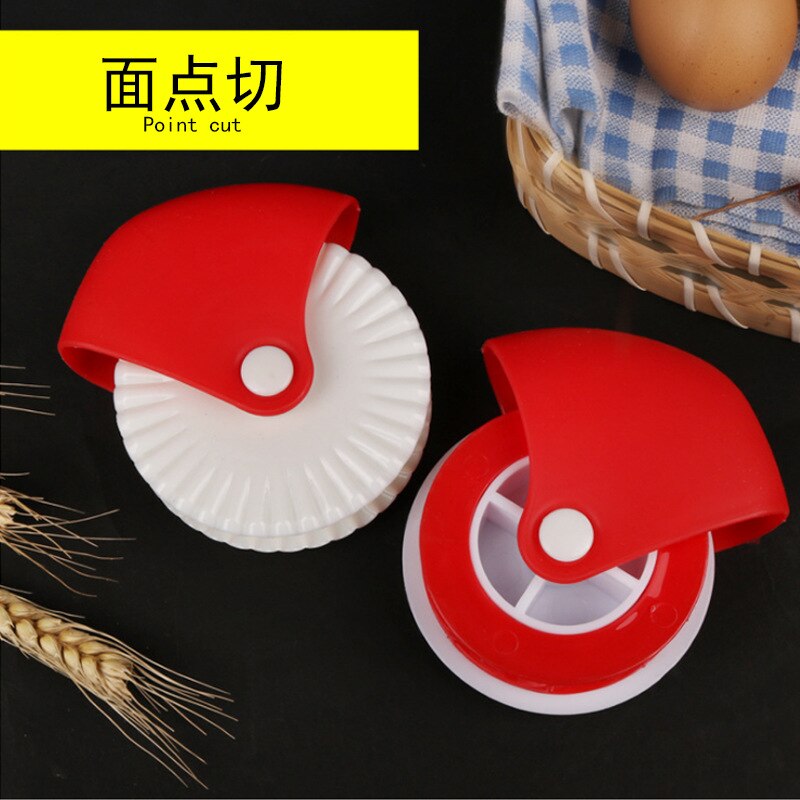 Baking tool pastry cutting wheel pastry curling wheel manual cutter roller knife kitchen gadget