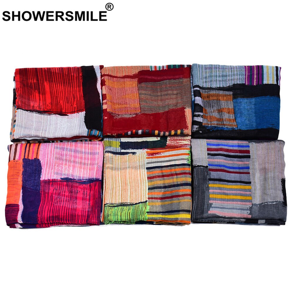 Suihkuhymy huivi naisten sininen tilkkutäkki kaulahuivi naisten huivi sormus muste maalaus naisten huivi asusteet