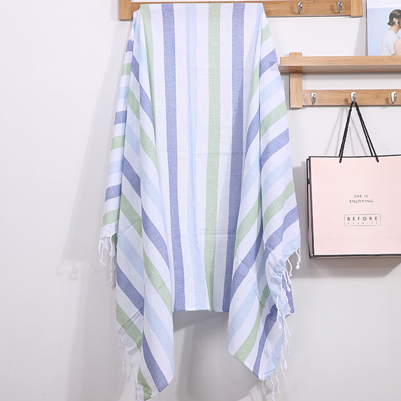 Turkiskt hamam handduk pestemal beach resa peshtemals bad fouta bomull stor 100*180 cm