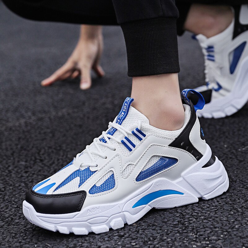 Krasovki heren casual schoenen mesh sneakers ademend licht outdoor schoeisel vrijetijdsschoenen heren sport volwassenen plat vallend