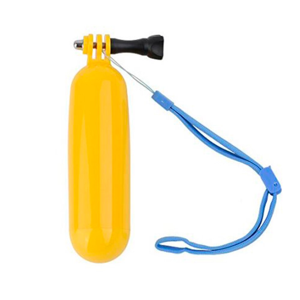 Hand float for GoPro Hero 3 + 3 2 1 in yellow color. Floating selfie stick for camera.