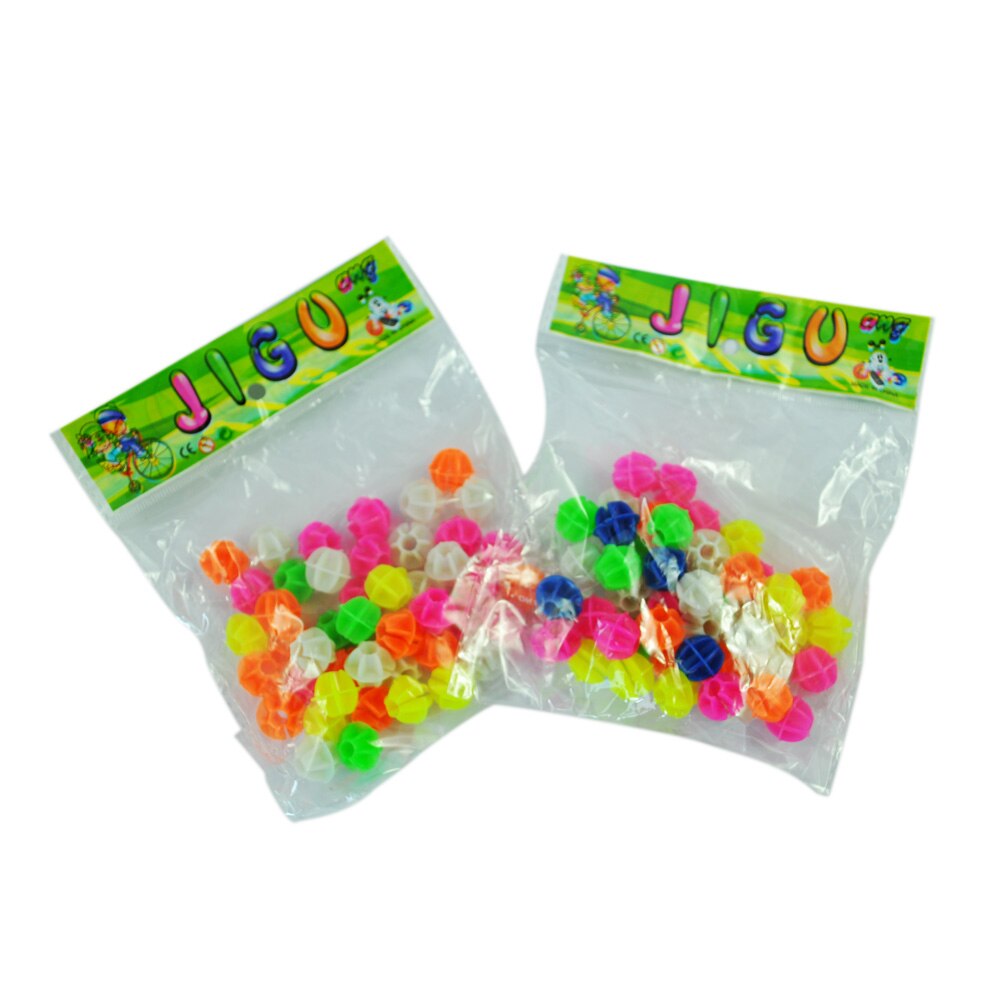 LGFM-2* Bags Bike Bicycle Plastic Clips Wheel Colorful Spoke Little Beads Decor