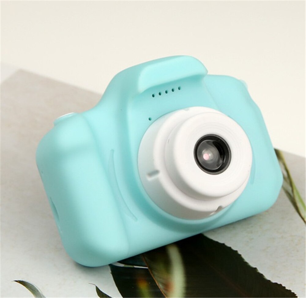 Mini HD Digital Camera 2 Inch Photography Props Chargable Outdoor Cartoon Cute For Baby Birthday Christmas фотоаппарат: Green