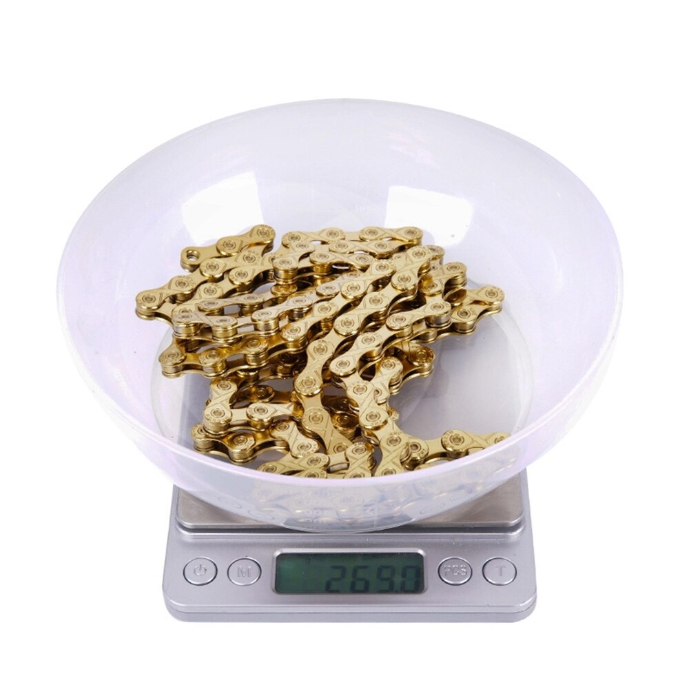 ZTTO 20s 30s 10 speed chain car titanium nitride coated gold bicycle parts mountain bike road bike compatibleWEIGHT: Around 270g