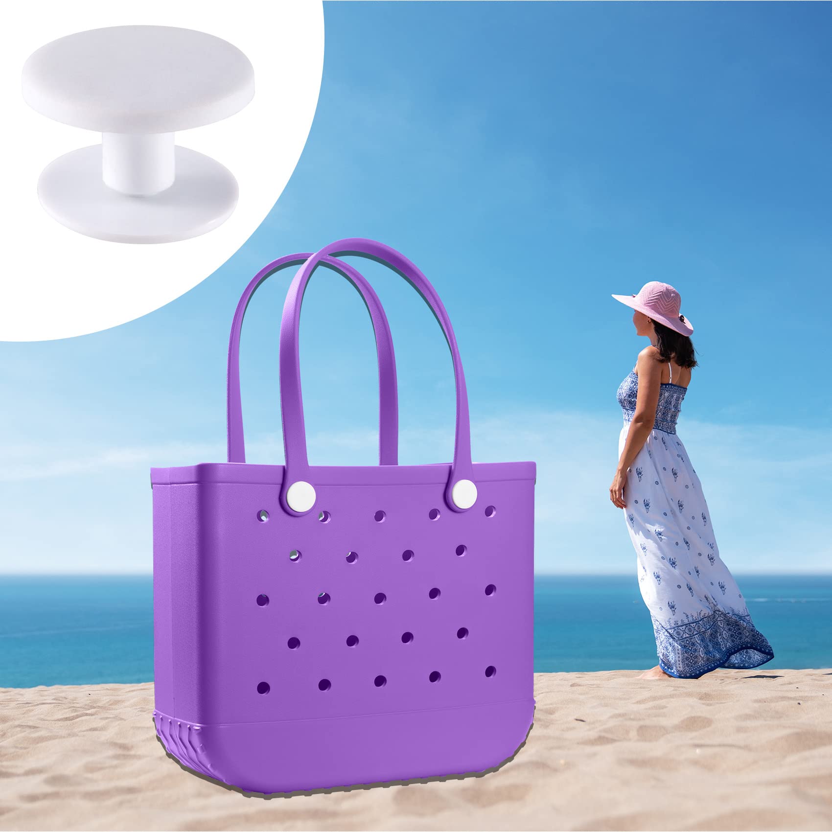 Große Moor-Taschen für Damen, Tragetasche, EVA-Sommer-Strandtasche, große Kapazität, Reisetaschen für Höhle Strand, Stiefel, Schwimmbad, Strand-Tragetaschen