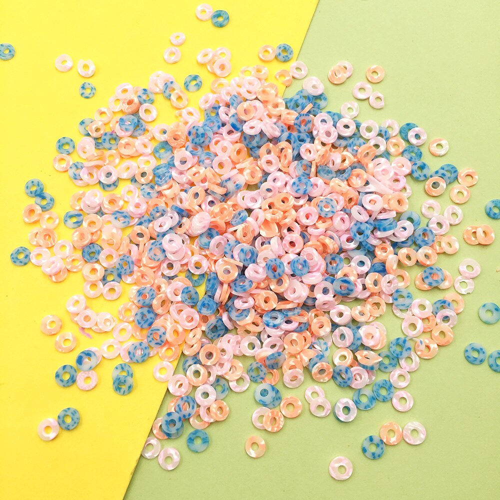 Spray d&#39;arrosage en argile douce, 100g, pour artisanat, bonbons colorés ronds chauds, accessoires Slimes pour bricolage, 5mm