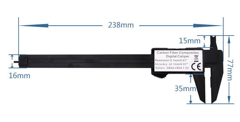6inch ABS LCD Measuring Tool Digital Caliper 150mm measuring instrument Vernier Calipers