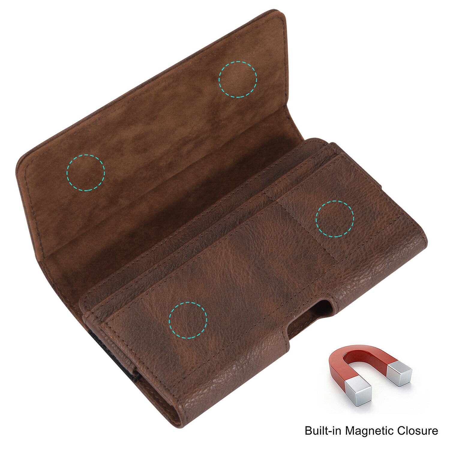 Téléphone sacoche pochette étui ceinture pince housse étui portefeuille en cuir synthétique polyuréthane housse universelle 5.5 "pour iPhone Samsung Huawei LG3 LG4