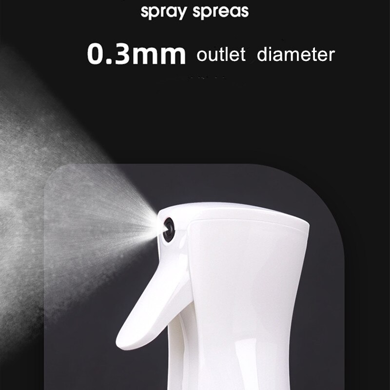 Botella pulverizadora de alta presión para peluquería, bote rociador de niebla continua de 200ML/500ML, herramientas de peluquería, regadera rellenable