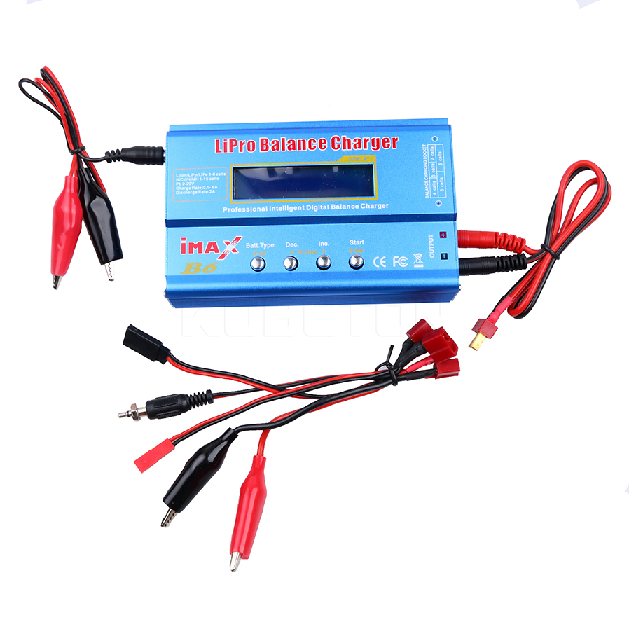 80w vliegtuigmodel intelligente lader  b6 imax  b6ac rc ac nimh nicd lithiumbatterij balanceer ontlader