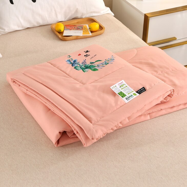 Mint Airconditioning Quilt Eenvoudige Japanse Stijl Zomer Koel Dekbed Enkel Dubbel Student Quilt: 6 / 150X200CM