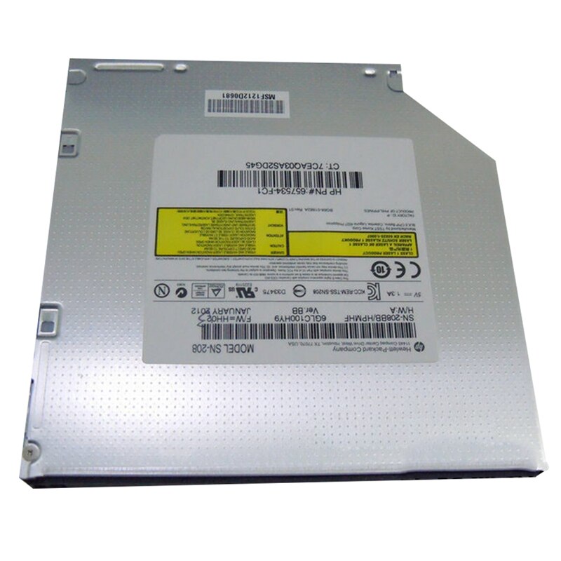 DVD CD RW Burner 9.5mm Internal SATA Optical Disc Drive Laptop Notebook DVD Burner SU-208: Default Title