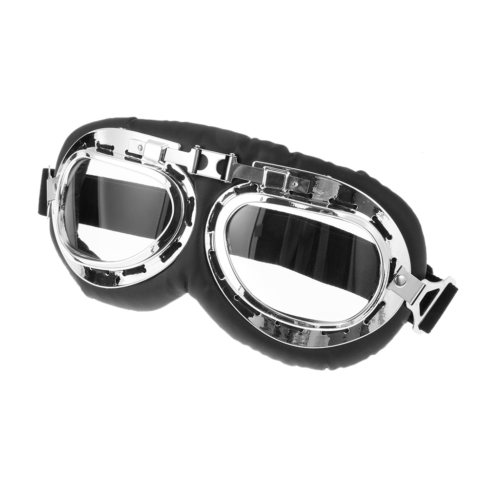 Retro vintage moto clássico óculos de proteção da motocicleta óculos proteção uv proteção à prova vento: 4