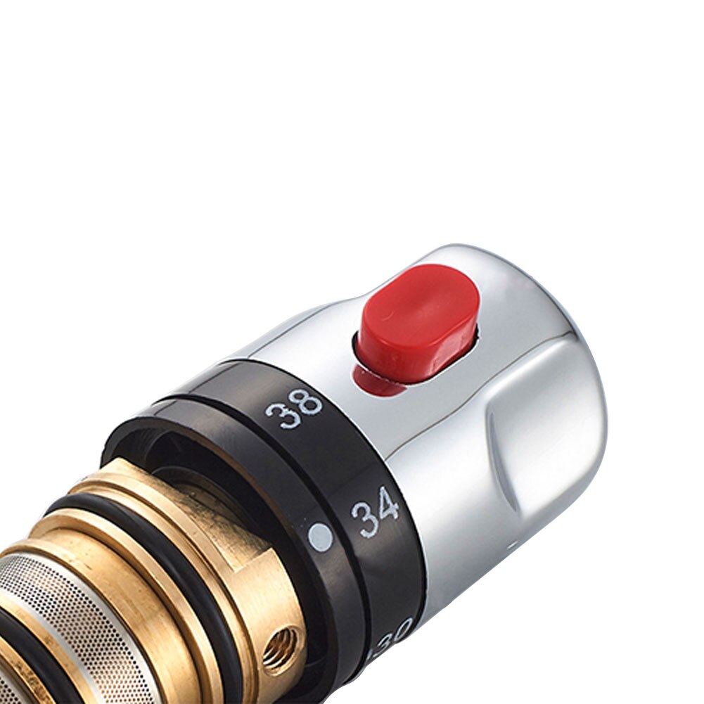 Brass Thermostatic Mixing Valve Temperature Control Ceramic Valve For Solar Water Heater Valve Parts Ceramic Cartridge Shower