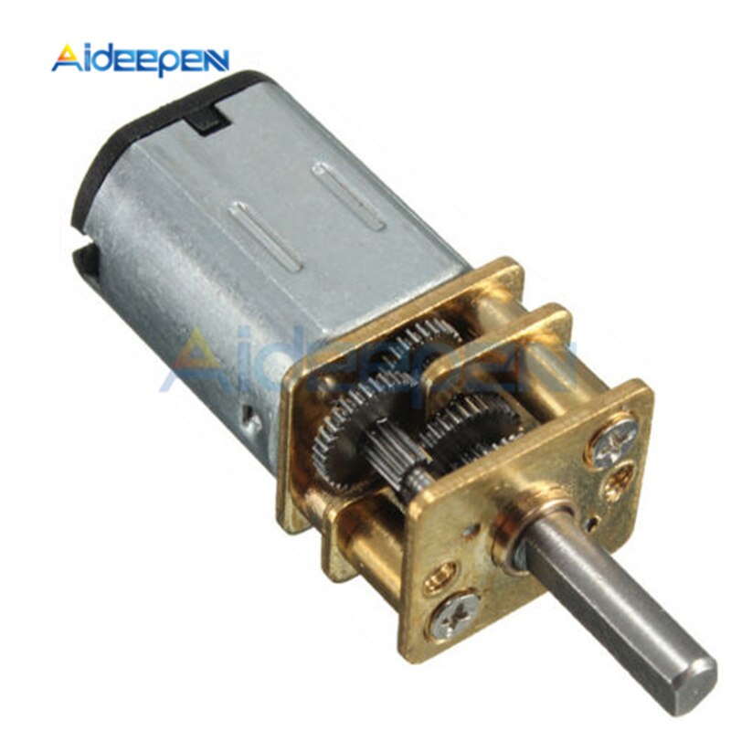 Dc 6V 12V N20 Mini Micro Metal Gear Motor 30 Rpm 300 Rpm 600 Rpm Micro Speed Reduction gear Motor Met Metalen Versnellingsbak