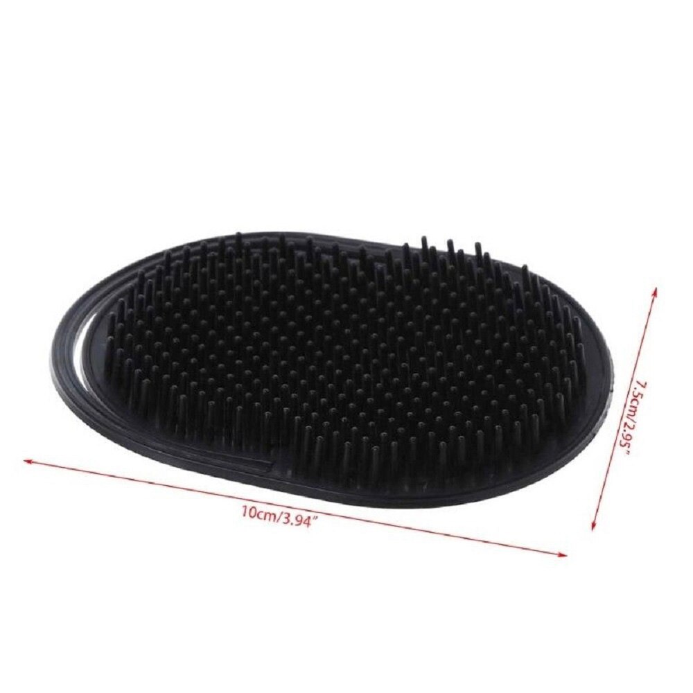 Peine cepillo de pelo para hombre, peine portátil de viaje para barba, bigote, palma, herramientas de estilismo para el cabello, cuero cabelludo, peine para champú negro, 1 ud.