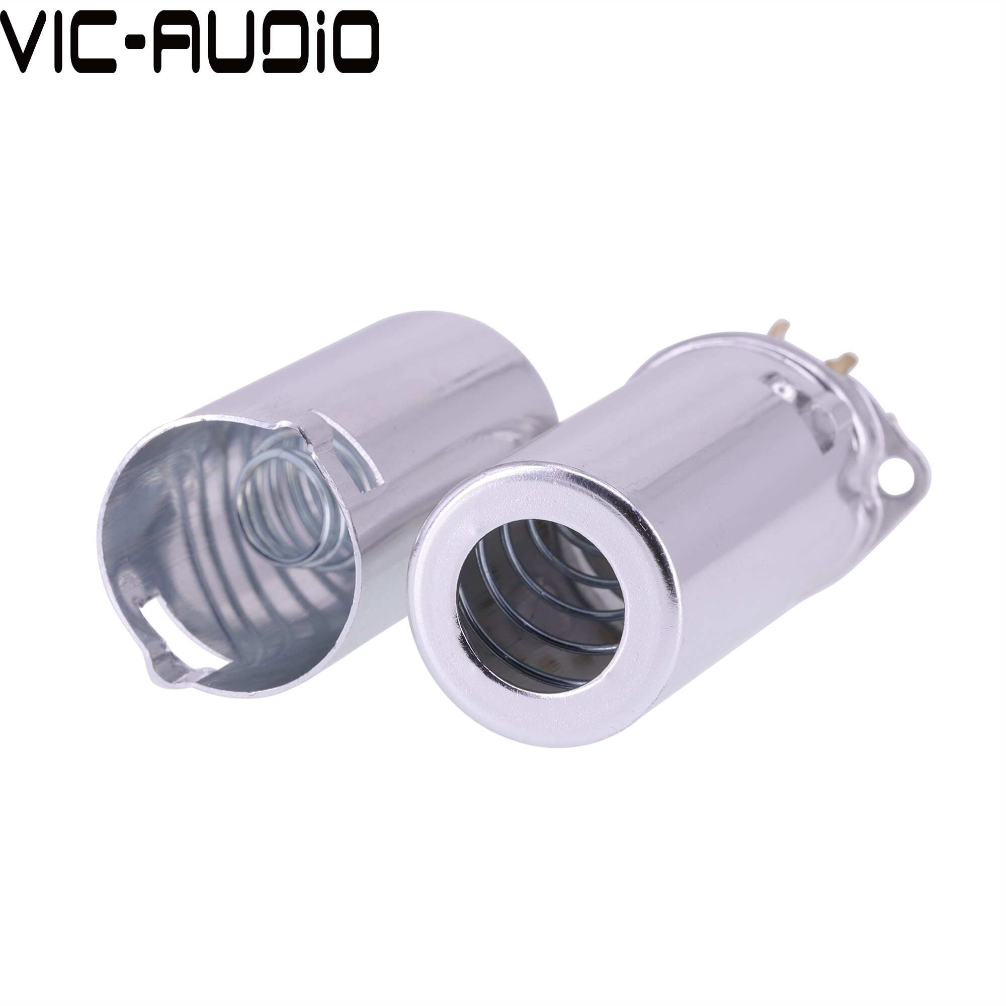 10Pcs Volledige Aluminium Buis Socket Afscherming Cover Voor 9-Pin 12AX7 12AU7 5670 ECC82 ECC83 Vacuüm Buis Schild vacuüm Buis