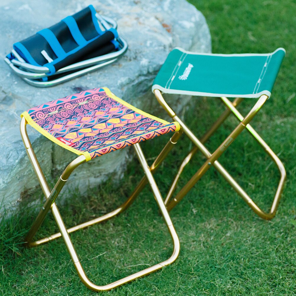 Utomhus camping hopfällbar pall aluminium fiskestol bärbar resa strandstol mazzatåg hopfällbar pall