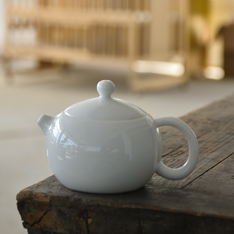 LUWU ceramic teapots white porcelain tea pot chinese tea pot drinkware: Style C