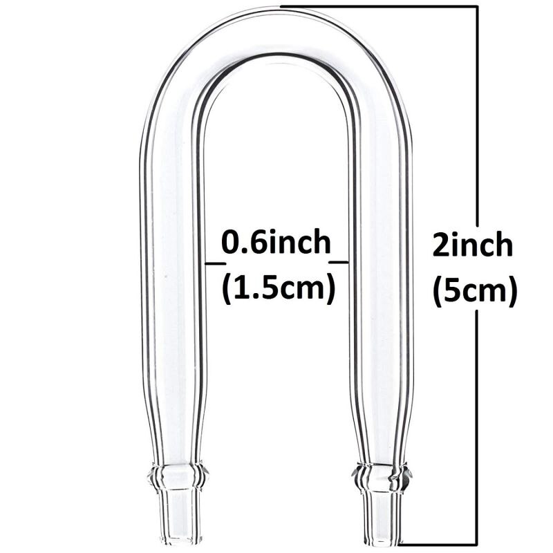 thumbnail image 2 of Aquarium CO2 System U-Shaped Glass Tube Diffuser With Check Valve - DIY Accessory 2 of 6