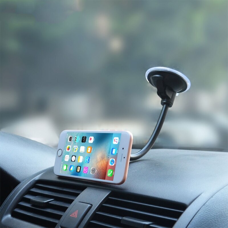 Auto Dashboard Voorruit Zuignap Lange Zwanenhals Magnetische Telefoon Houder Stand Mobiele Telefoon Houders & Stands