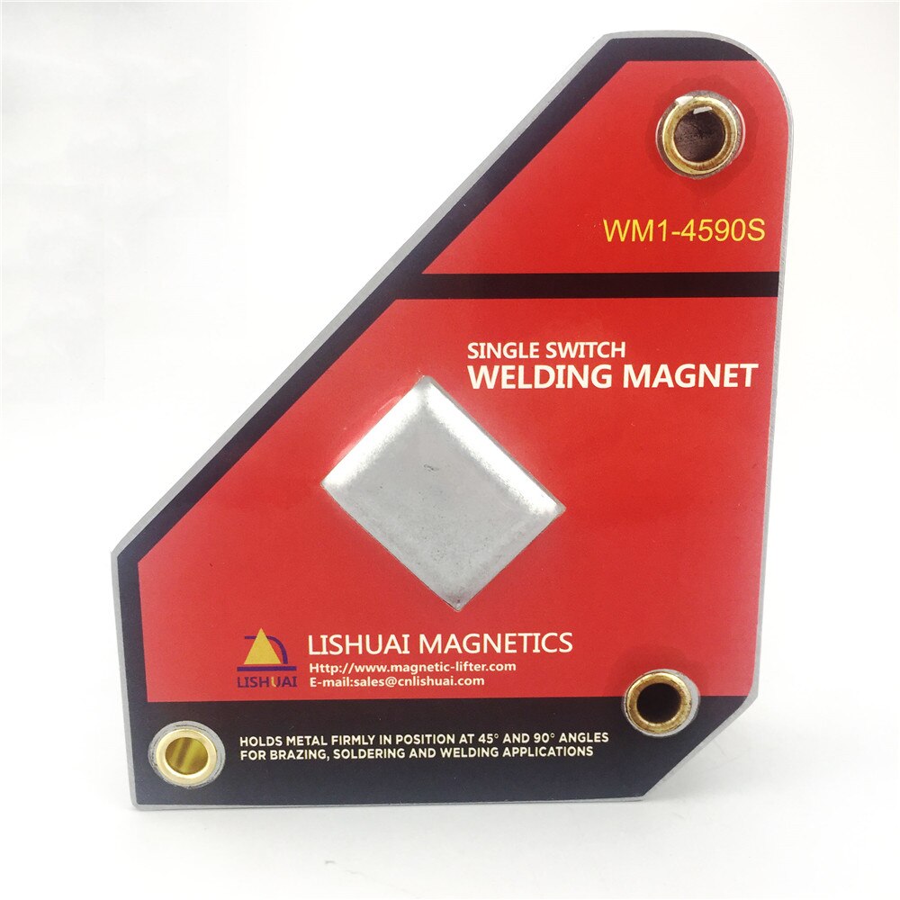LISHUAI Neodymium Welding Magnet Holder On/Off Switch Magnetic Clamp/Magnet Square 45 90 Degree Small Size Strong Single Switch