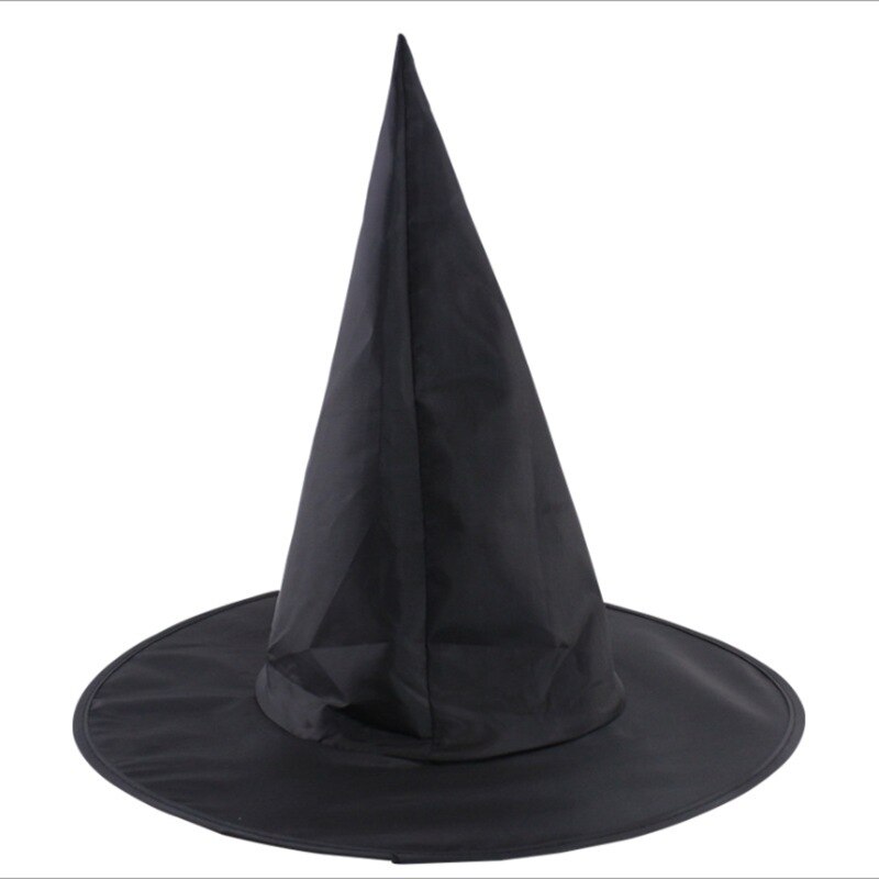 WZCX – casquette à pointe unie unisexe, chapeau de magicien, pour Halloween, fête, Cosplay,: Default Title