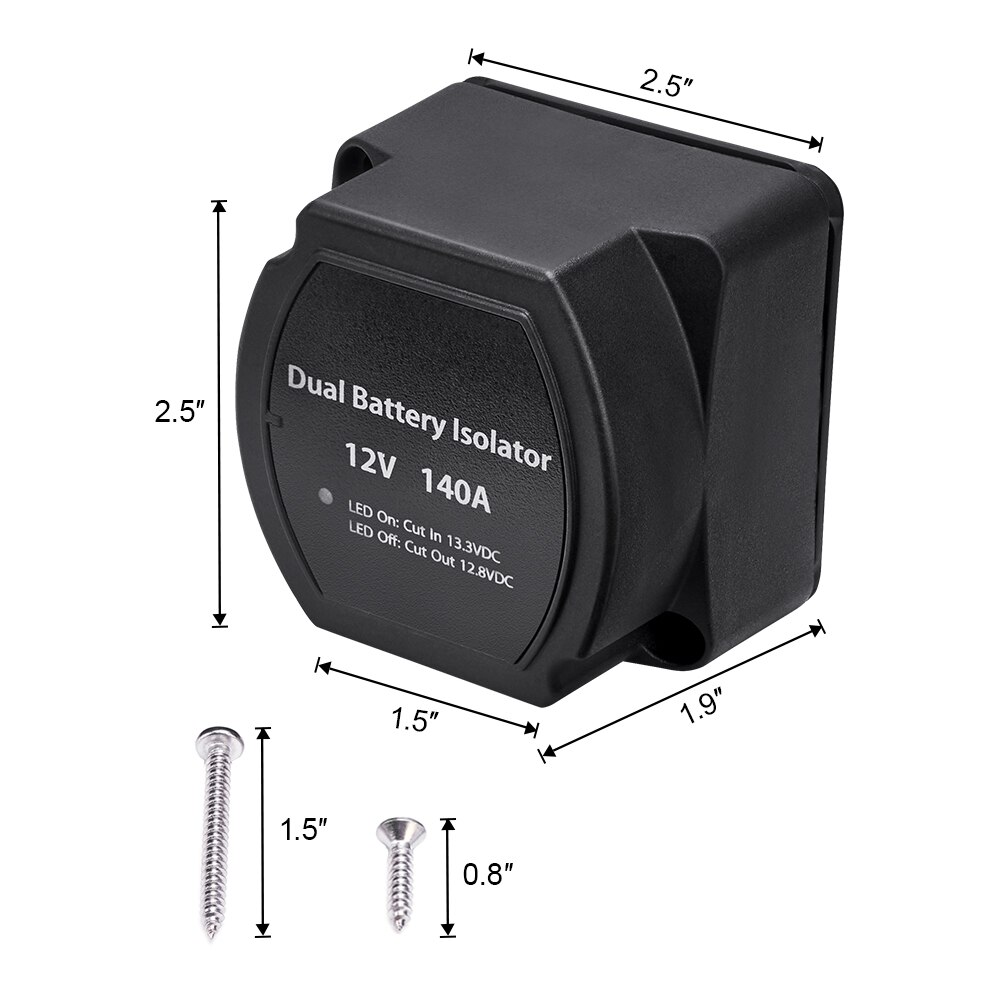 12V 140A Spannung Empfindliche Relais Batterie Isolator Automatische Ladung Relais Auto Zubehör Auto Batterie Relais
