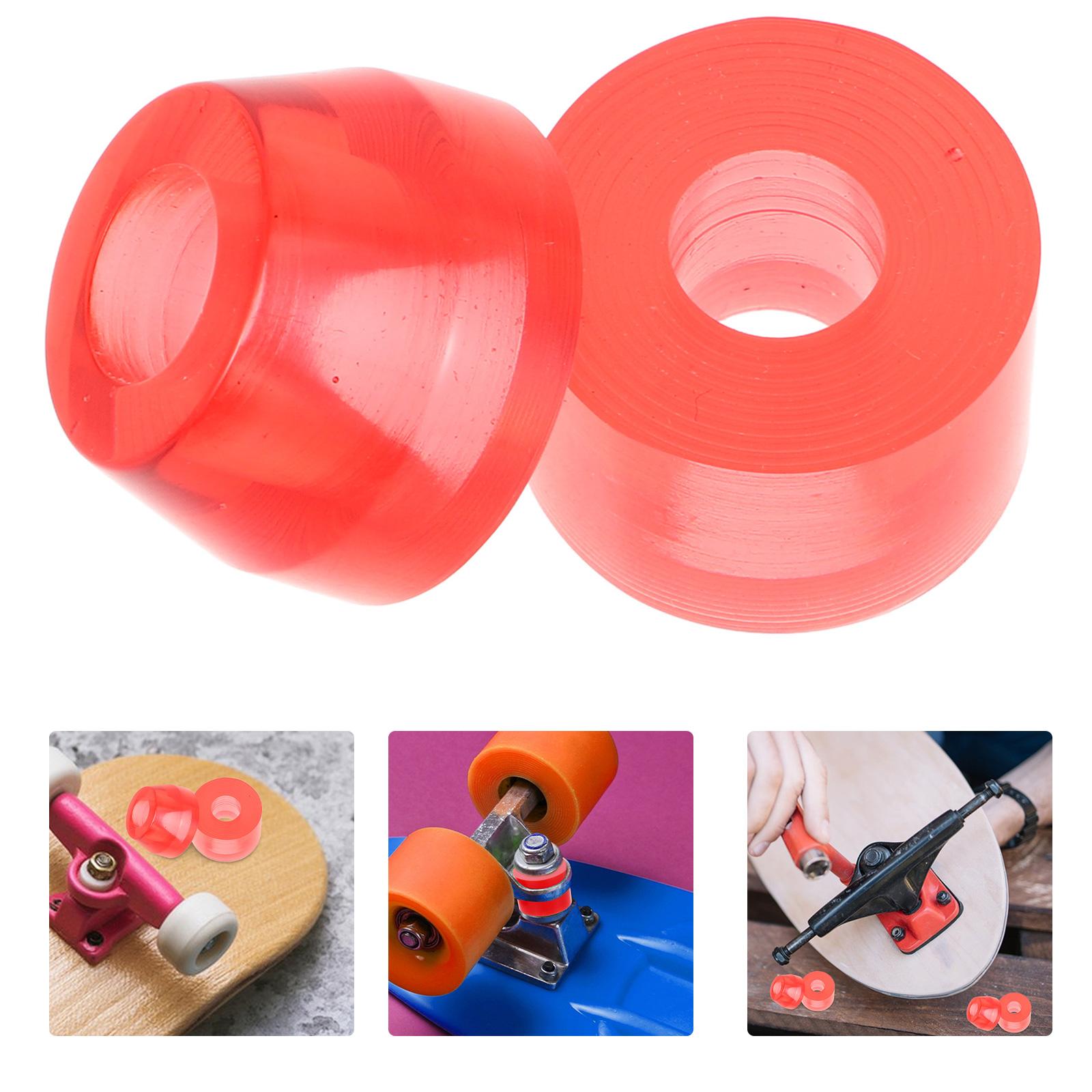 Joint absorbant les chocs pour Skateboard, 4 pièces, accessoires de bouchon de frein pour patins à roulettes, bouchons en Pu, pièces d'orteils de patinage en caoutchouc naturel