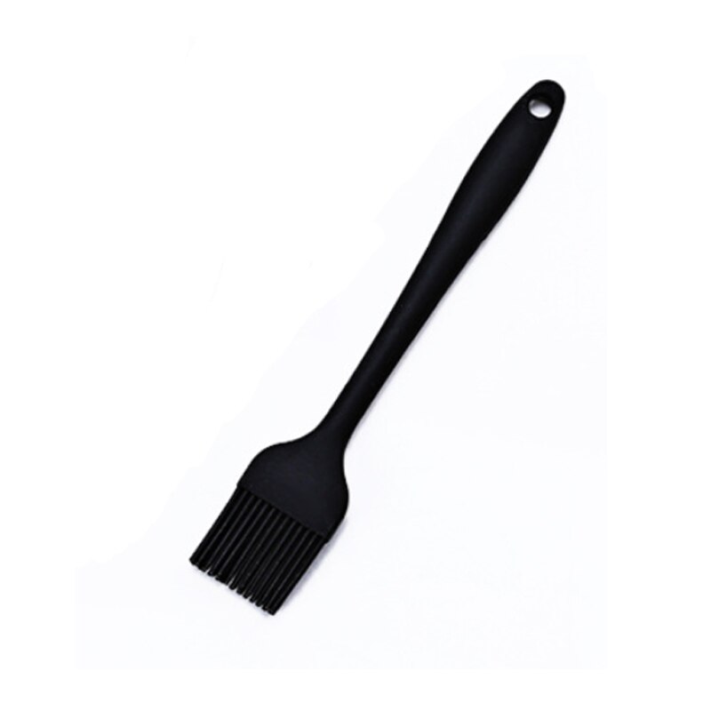 21cm silikonborste bakbrödsborste gör-det-själv-kakaborste liten grillborste oljeborste silikon bakform köksredskapsset: Svart / 1pc