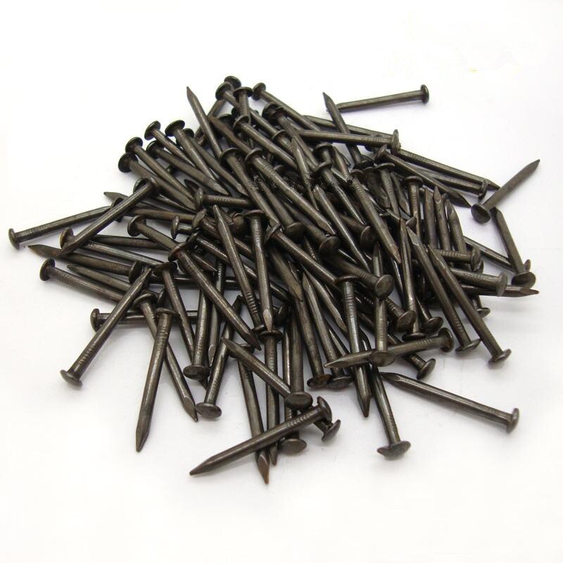 50 stk 10mm 15mm 18mm 22mm 26 35mm rund liten kobberspiker antikk trommelmøbelhengsel messingspiker svart ren kobberskruspiker