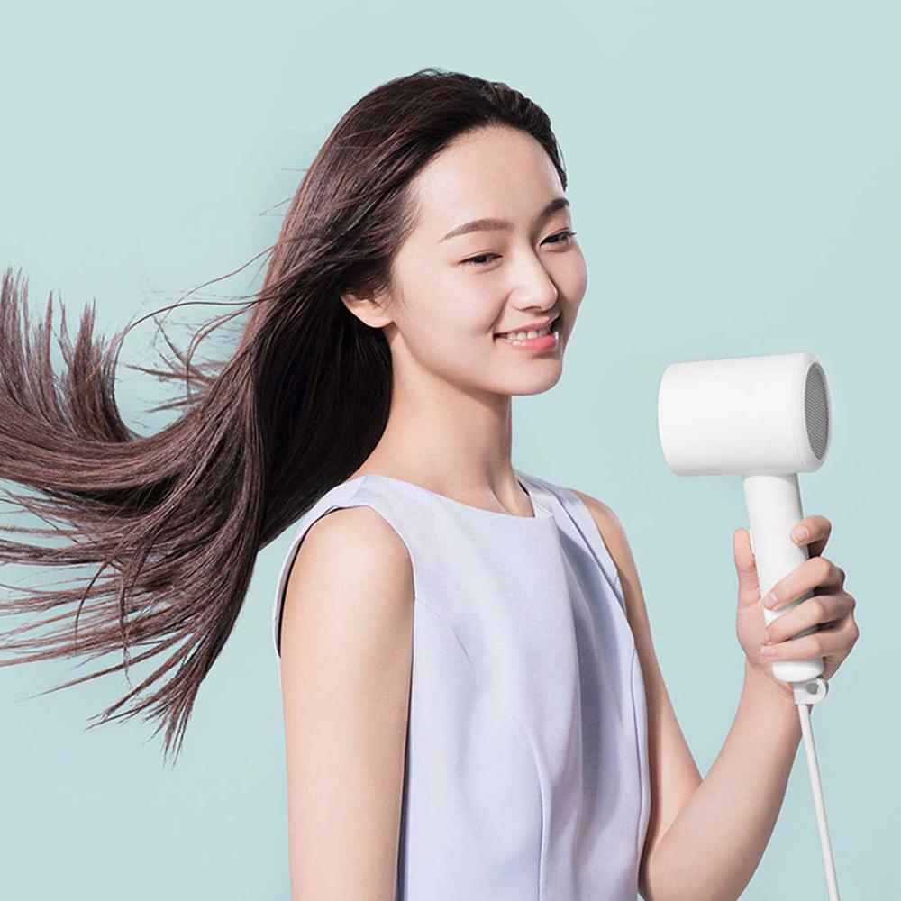 Xiaomi mijia anion hurtigtørrende hårtørrer  h300 negativ ion hårpleje professinal hjem 1600w bærbar vandion hårtørrer diffusor