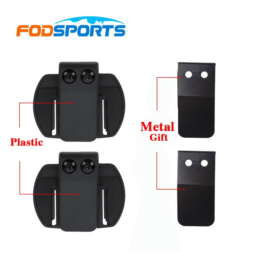 2pcs Clip Suitable For Fodsports V6 V4 Motorcycle Helmet Intercom Wireless Bluetooth Headset Accessories Intercomunicador Moto