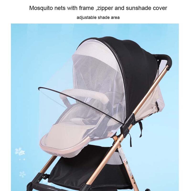 Moskitonetz Verschiedene Stile Bebe Zubehör Geeignet Meisten Kinderwagen Baby Bett Krippe Wie Für Yoya YoyaPlus Babalo Cybex, etc: Type B-with sunshade
