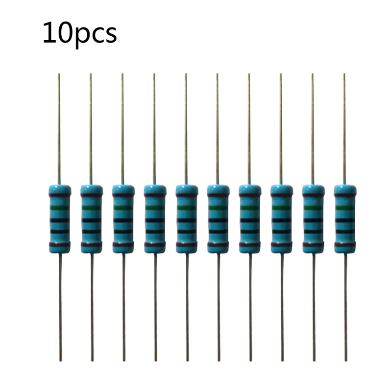10 stuks 2w metaalfilmweerstanden kleurringweerstand 1r ~ 1m 150k u1je