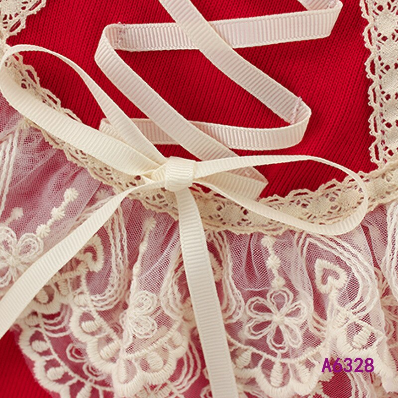 1-6y baby jenter juleklær i ett stykke blonder bukse+lue jenter jumpsuit barneklær rød 0-2y