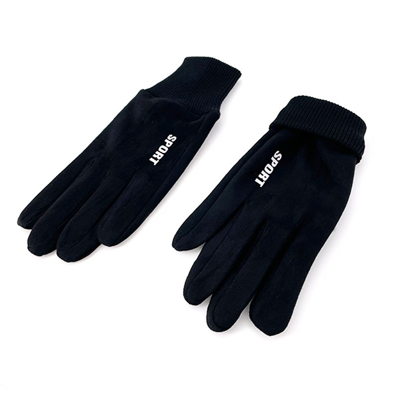 Winter Warm Sneeuw Ski Handschoenen Snowboard Motorrijden Winter Gym Handschoenen Mobiele Telefoon Screen Fiets Handschoenen Voor Mannen En Vrouwen: Black